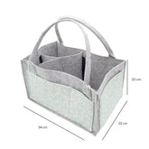 Babyjem Keçe Anne Bebek Bakım Çantası Yeşil Çiçek